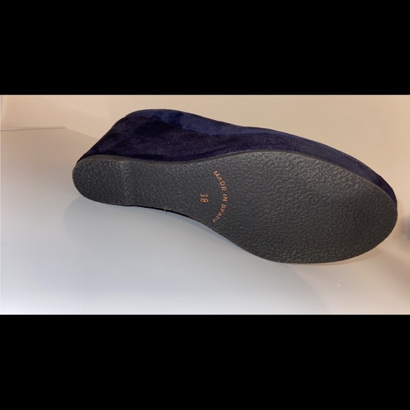 Browns Wedge Sandal Suede Navy - Picture 6 of 8